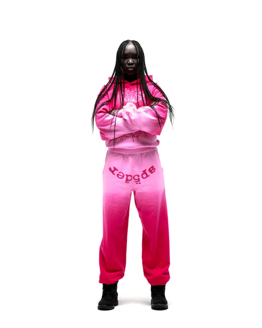 Sp5der OG Web Ombre Tracksuit Pink