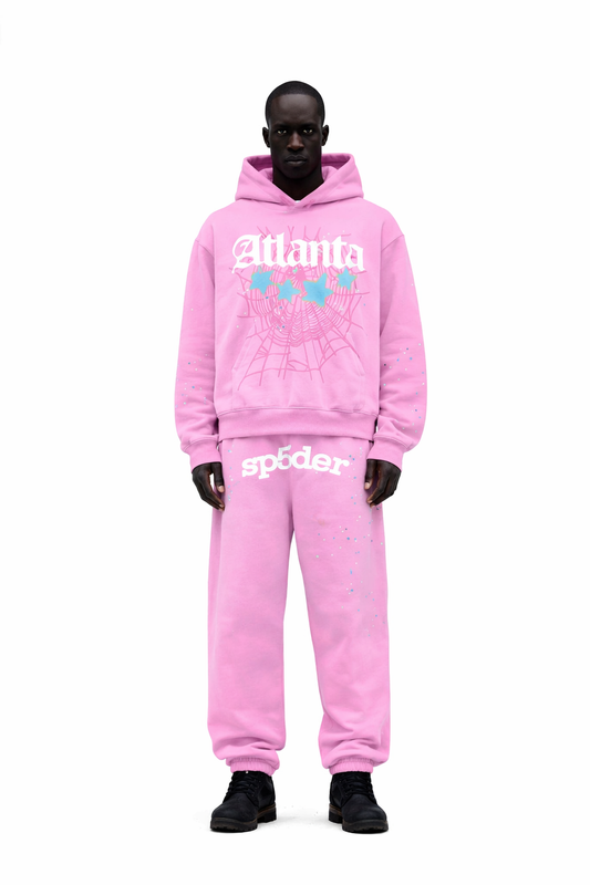 Sp5der Atlanta Tracksuit Pink