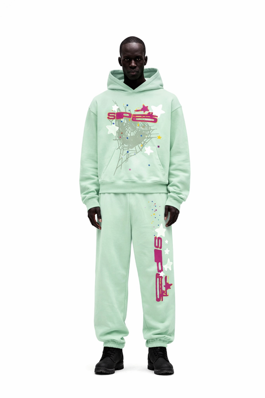 Sp5der SP5 Mint Green Tracksuit