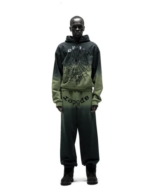 Sp5der OG Web Ombre Tracksuit Black